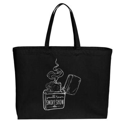 Small Town Smokeshow Oklahoma Smokeshow Western Country Cotton Canvas Jumbo Tote