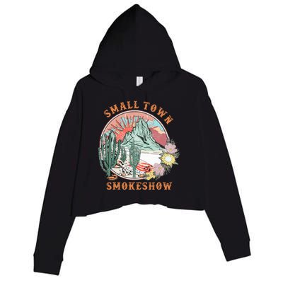 Small Town Smokeshow Oklahoma Smokeshow Western Country Crop Fleece Hoodie