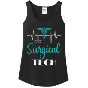 Scrub Tech Surgical Tech Week Technologist Technicians EKG Ladies Essential Tank