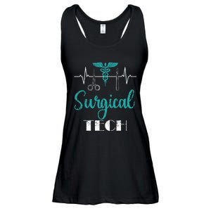 Scrub Tech Surgical Tech Week Technologist Technicians EKG Ladies Essential Flowy Tank