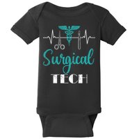 Scrub Tech Surgical Tech Week Technologist Technicians EKG Baby Bodysuit