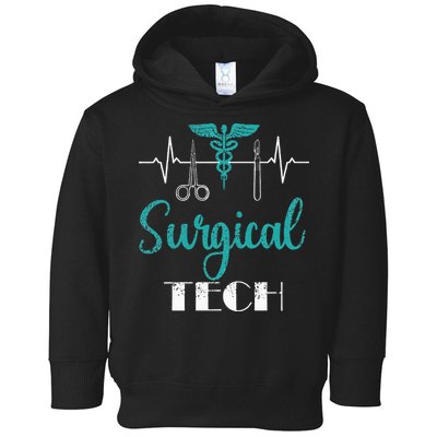 Scrub Tech Surgical Tech Week Technologist Technicians EKG Toddler Hoodie