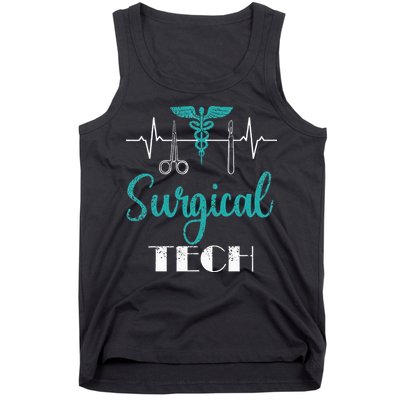 Scrub Tech Surgical Tech Week Technologist Technicians EKG Tank Top