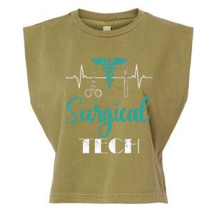 Scrub Tech Surgical Tech Week Technologist Technicians EKG Garment-Dyed Women's Muscle Tee