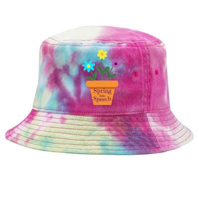 Speech Therapy Speech Language Pathology CCC SLP Spring Tie-Dyed Bucket Hat