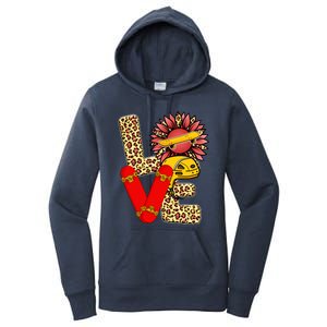 Skateboard T Shirts Love Skating Leopard Sunflower Graphic Plus Size Women's Pullover Hoodie