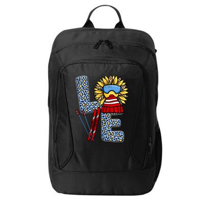 Skiing T Shirts Love Leopard Sunflower Graphic Plus Size City Backpack