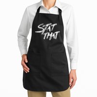 Stat That Full-Length Apron With Pockets