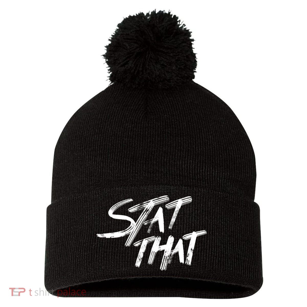Stat That Pom Pom 12in Knit Beanie