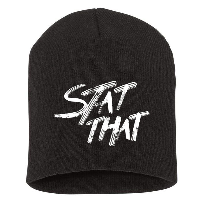 Stat That Short Acrylic Beanie