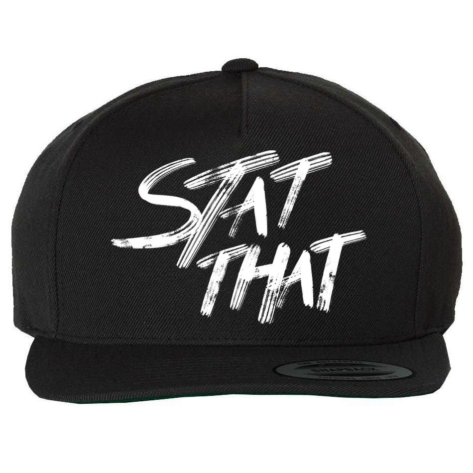 Stat That Wool Snapback Cap
