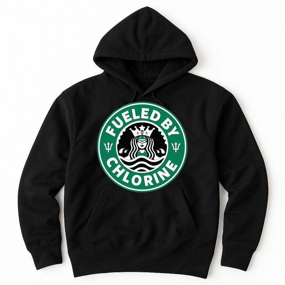 Swim Team Swimming Funny Parody Fueled by Chlorine Hoodie