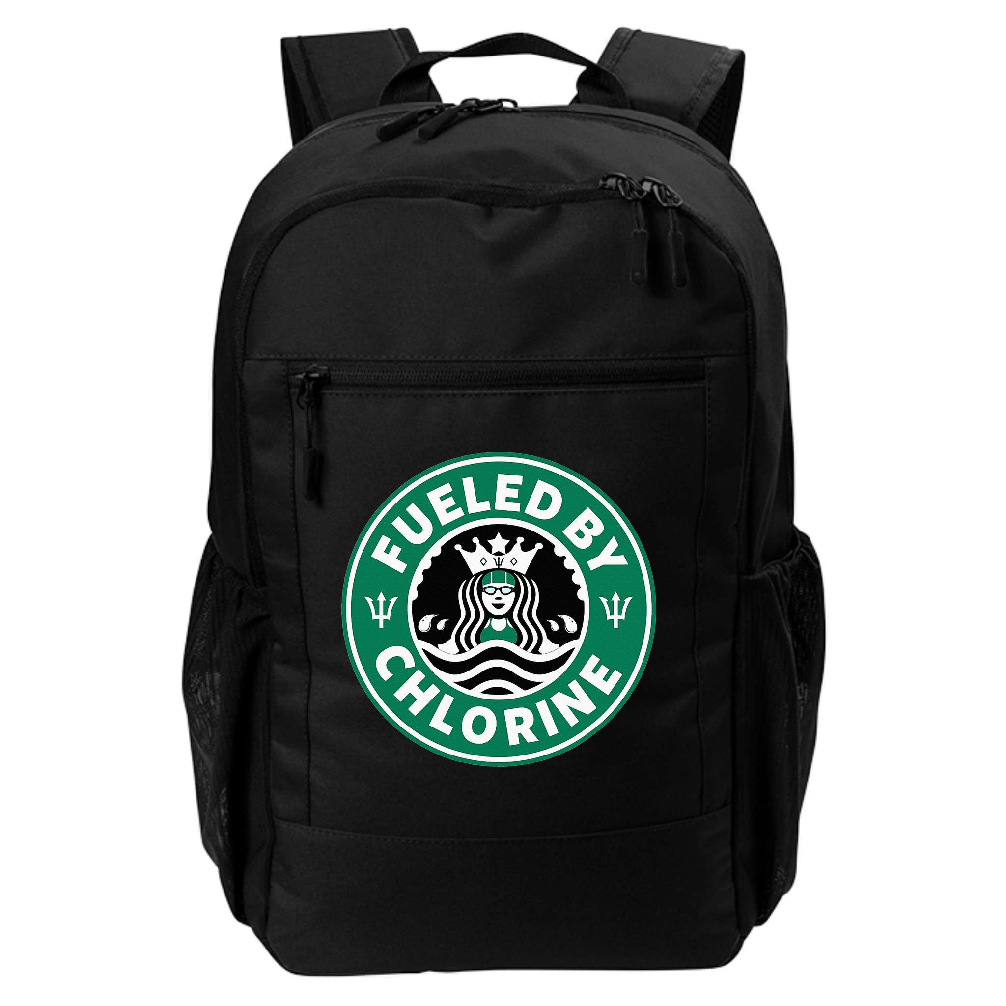 Swim Team Swimming Funny Parody Fueled by Chlorine Backpack