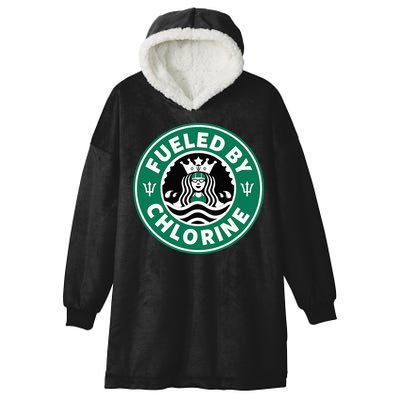 Swim Team Swimming Funny Parody Fueled by Chlorine Hooded Wearable Blanket
