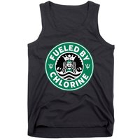 Swim Team Swimming Funny Parody Fueled by Chlorine Tank Top