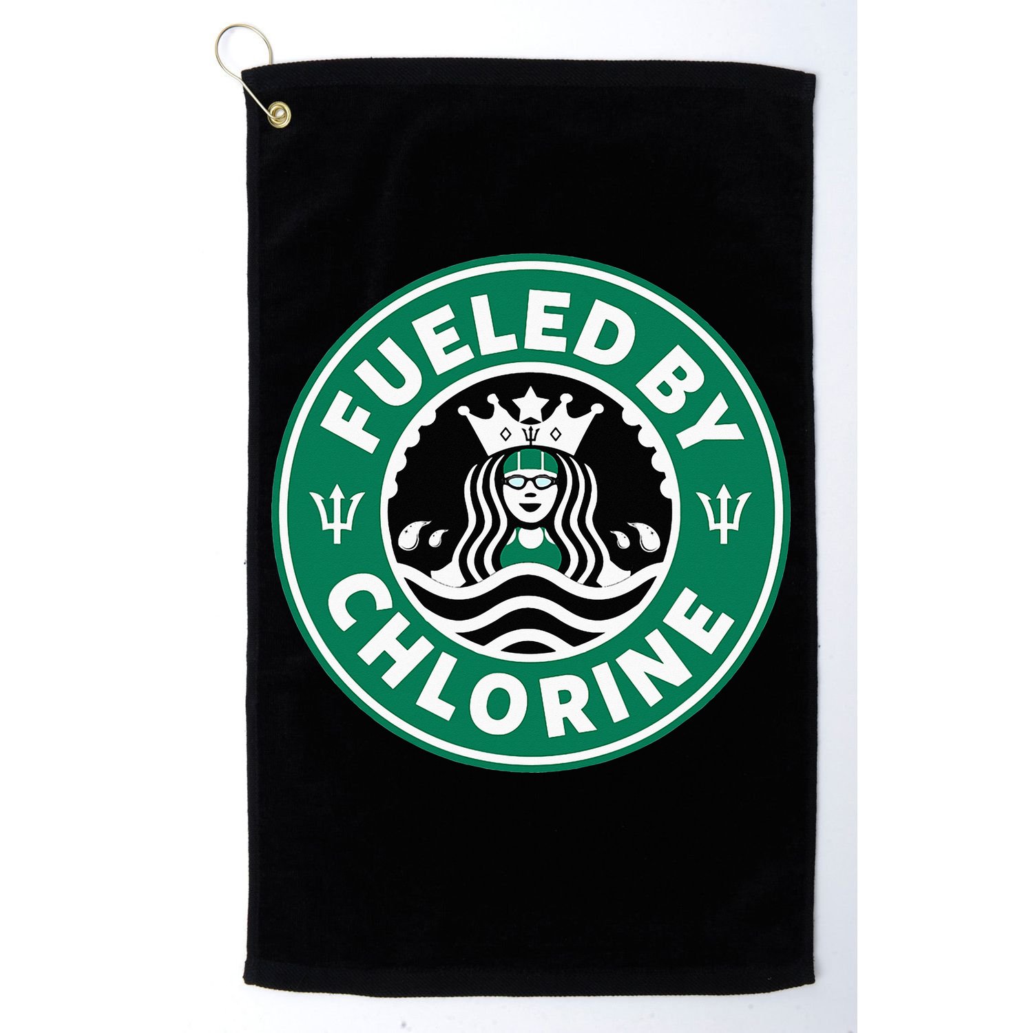 Swim Team Swimming Funny Parody Fueled by Chlorine Golf Towel