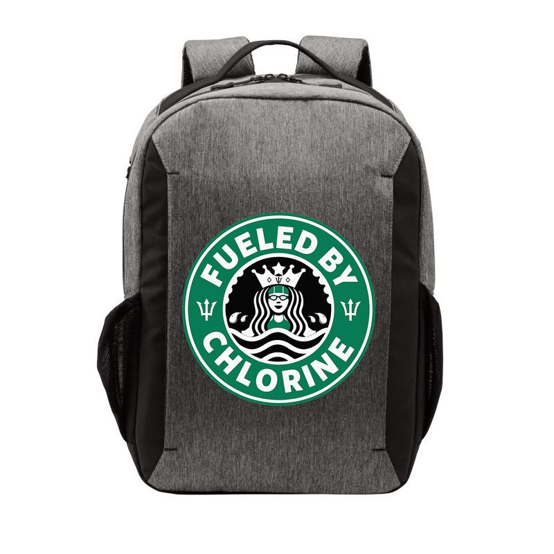 Swim Team Swimming Funny Parody Fueled by Chlorine Vector Backpack