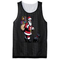 Scottish Terrier Santa Claus Funny Dog Christmas Mesh Reversible Basketball Jersey Tank