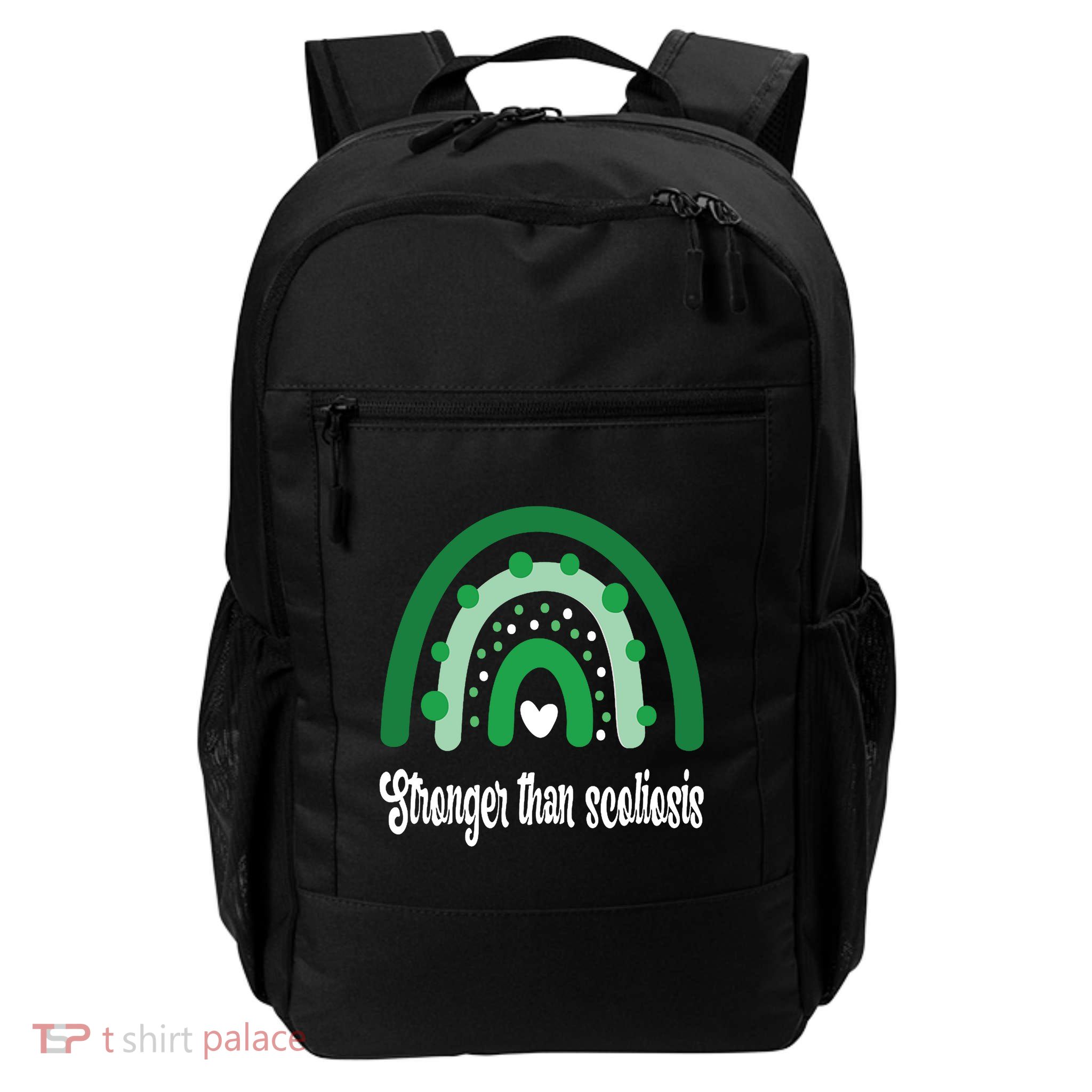 Stronger Than Scoliosis Rainbow Daily Commute Backpack
