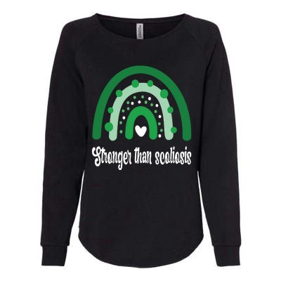 Stronger Than Scoliosis Rainbow Womens California Wash Sweatshirt