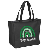 Stronger Than Scoliosis Rainbow Zip Tote Bag