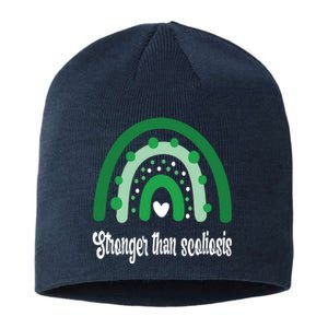 Stronger Than Scoliosis Rainbow Sustainable Beanie