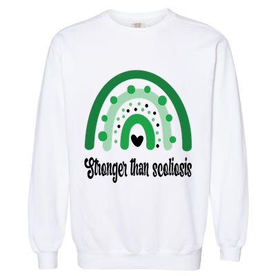 Stronger Than Scoliosis Rainbow Garment-Dyed Sweatshirt