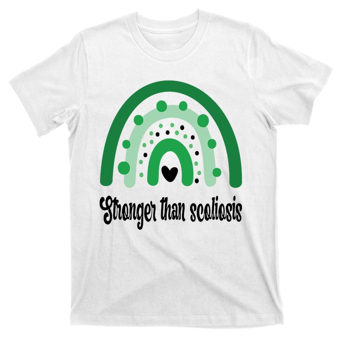 Stronger Than Scoliosis Rainbow T-Shirt