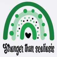 Stronger Than Scoliosis Rainbow Sustainable Bucket Hat
