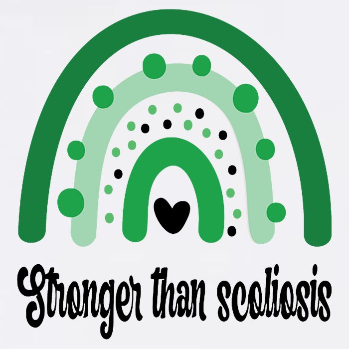 Stronger Than Scoliosis Rainbow Sustainable Bucket Hat