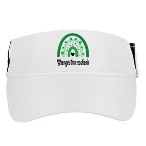 Stronger Than Scoliosis Rainbow Adult Drive Performance Visor