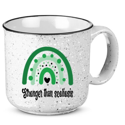 Stronger Than Scoliosis Rainbow 15oz Campfire Ceramic Mug