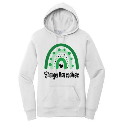 Stronger Than Scoliosis Rainbow Women's Pullover Hoodie