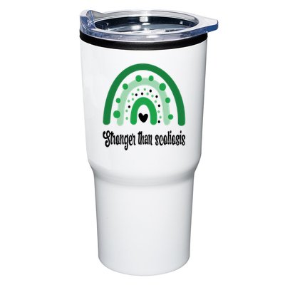 Stronger Than Scoliosis Rainbow Tumbler
