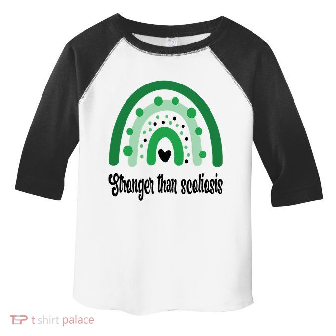 Stronger Than Scoliosis Rainbow Toddler Fine Jersey T-Shirt