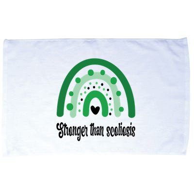 Stronger Than Scoliosis Rainbow Microfiber Hand Towel