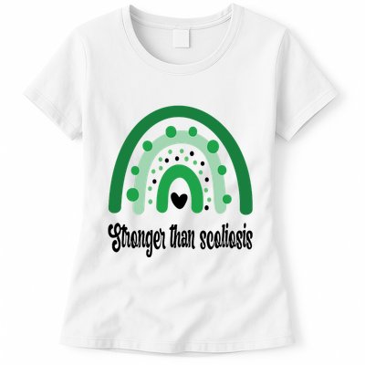 Stronger Than Scoliosis Rainbow Womens T-Shirt