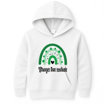 Stronger Than Scoliosis Rainbow Kids Hoodie