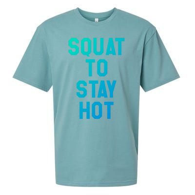 Squat To Stay Hogift Oh My Quad Becky Look At Her Squat Gift Sueded Cloud Jersey T-Shirt