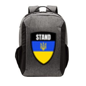 Stand Tactical Support Ukrainian Flag Shield I Stand With Ukraine Military Vector Backpack