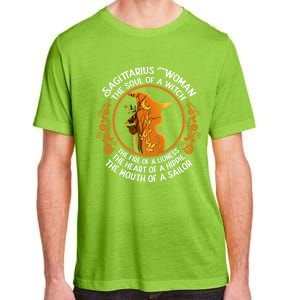 Sagittarius The Soul Of A Witch Zodiac Sign Birthday Cool Gift Adult ChromaSoft Performance T-Shirt