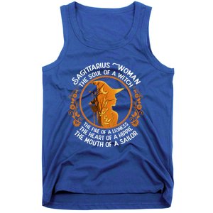 Sagittarius The Soul Of A Witch Zodiac Sign Birthday Cool Gift Tank Top