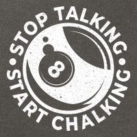 Stop Talking Start Chalking Billard 8ball Pool Billiards Funny Gift Cotton Canvas Backpack