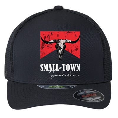 Small Town Smokeshow Oklahoma Smokeshow Western Country Flexfit Unipanel Trucker Cap