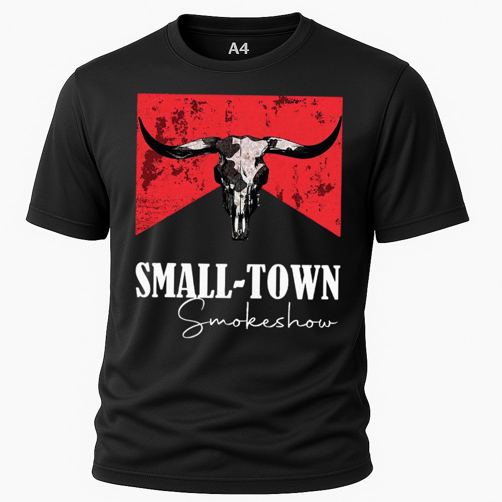 Small Town Smokeshow Oklahoma Smokeshow Western Country Cooling Performance Crew T-Shirt