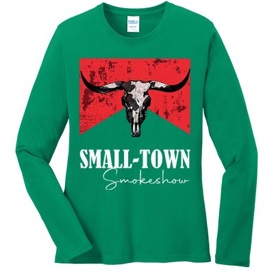 Small Town Smokeshow Oklahoma Smokeshow Western Country Ladies Long Sleeve Shirt