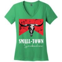 Small Town Smokeshow Oklahoma Smokeshow Western Country Women's V-Neck T-Shirt