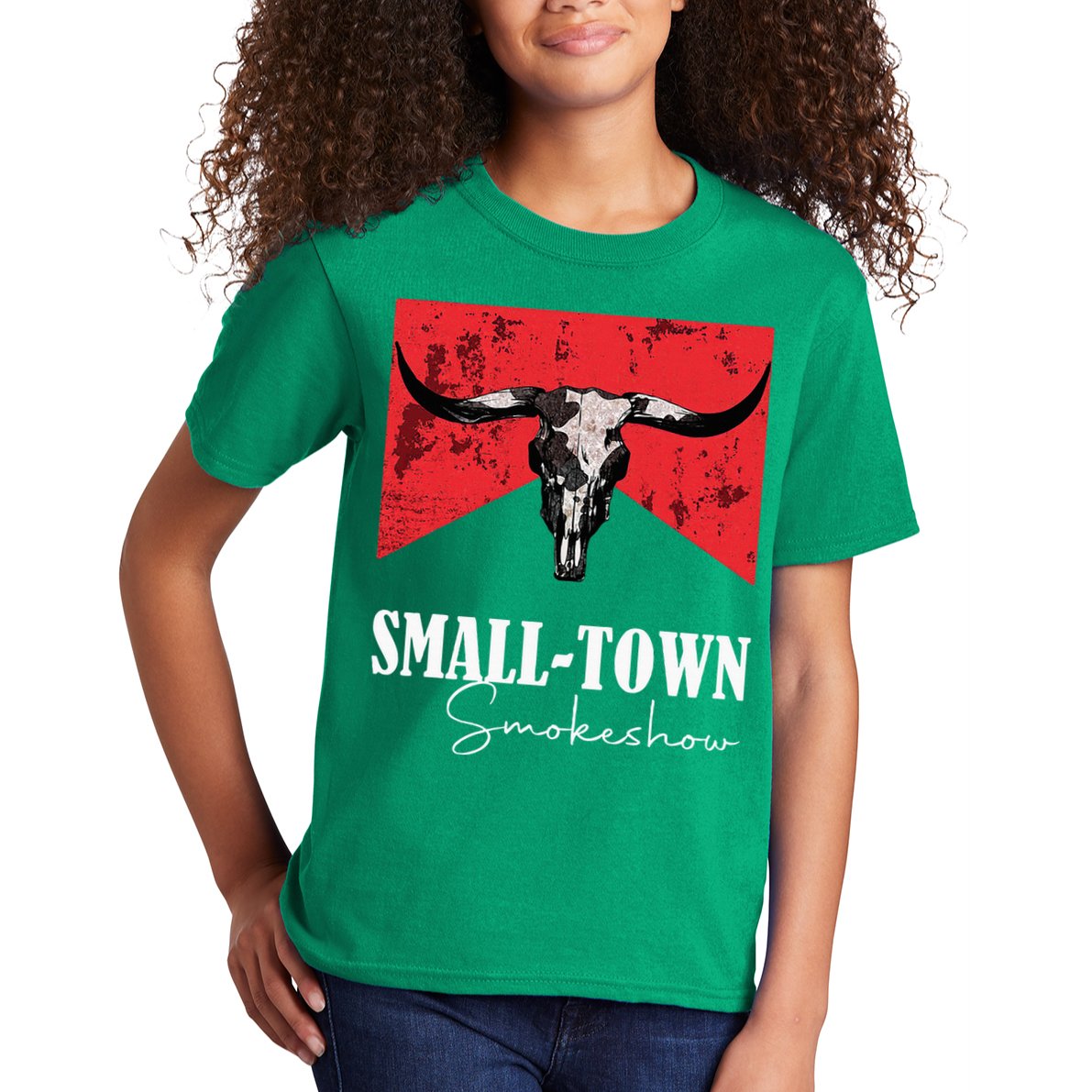 Small Town Smokeshow Oklahoma Smokeshow Western Country Kids T-Shirt