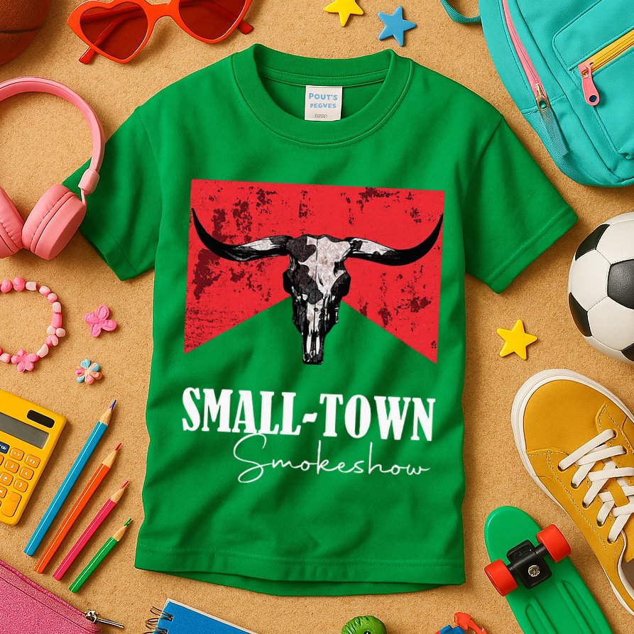 Small Town Smokeshow Oklahoma Smokeshow Western Country Kids T-Shirt
