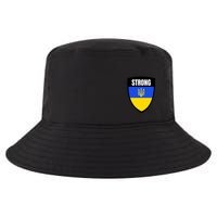 Strong Tactical Support Ukrainian Flag Shield I Stand With Ukraine Military Cool Comfort Performance Bucket Hat